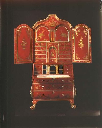 Bureau bookcase with open doors, English by English School
